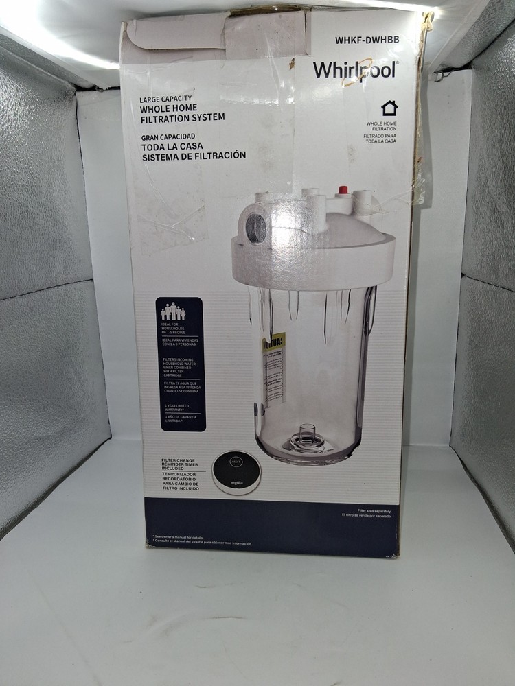 Whirlpool WHKF-DWHBB Single-Stage Whole House Water Filtration System Open Box