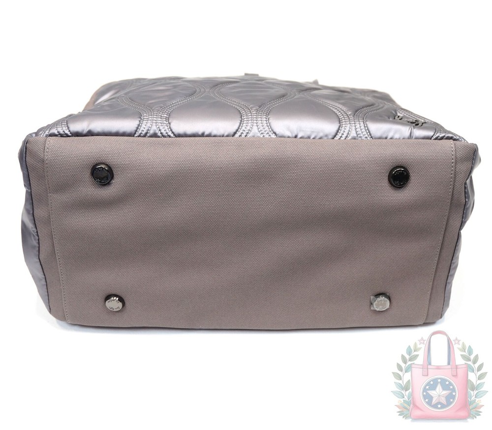 ❤️ Lug Aviator Metallic Pearl Matte Luxe Multi Compartment Tote Weekender Walnut