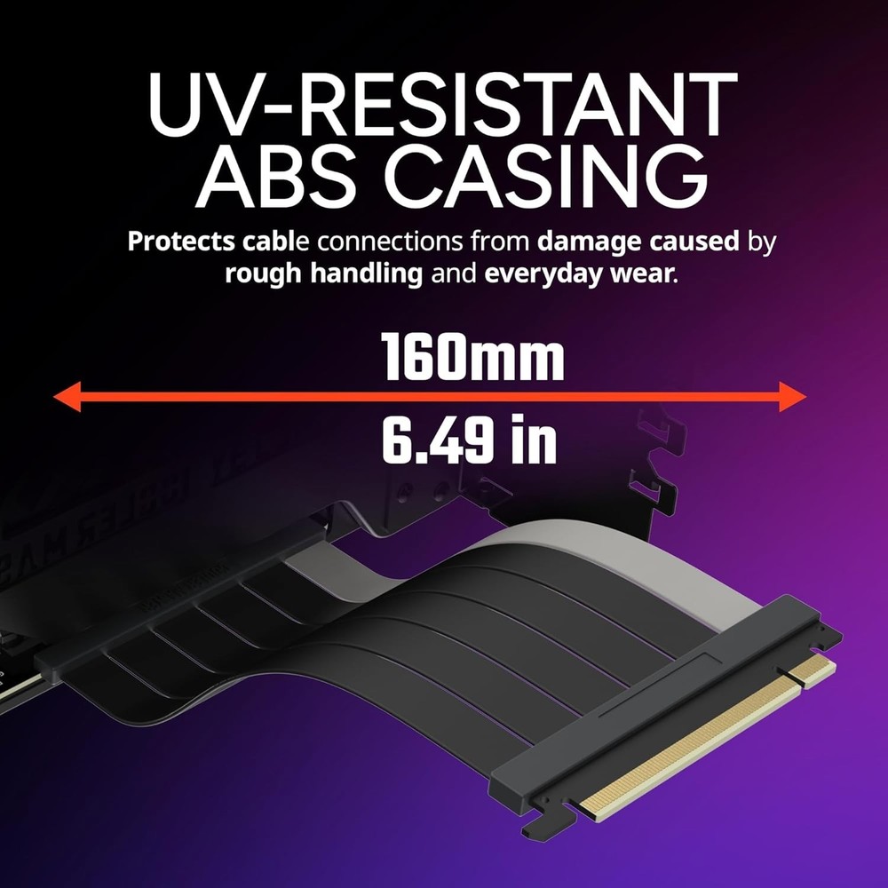 Adjustable Vertical GPU Card Holder Kit V3 with PCI-E Riser Cable for Any Case