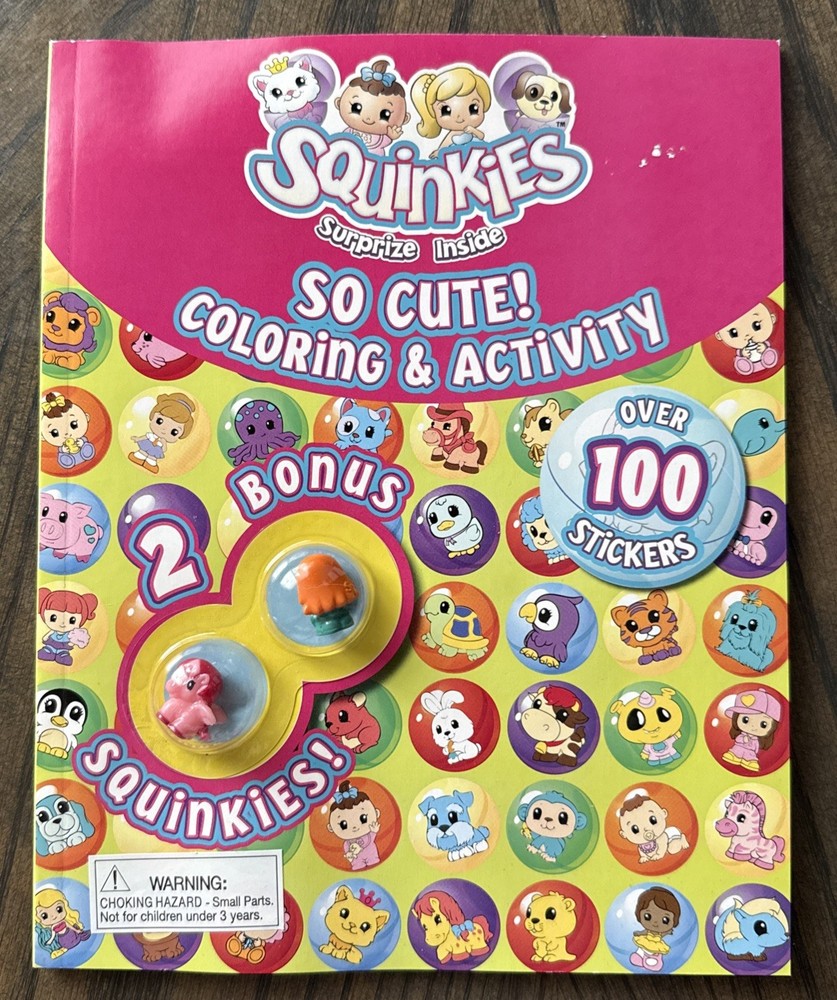 Squinkies Coloring And Activity Book With Stickers