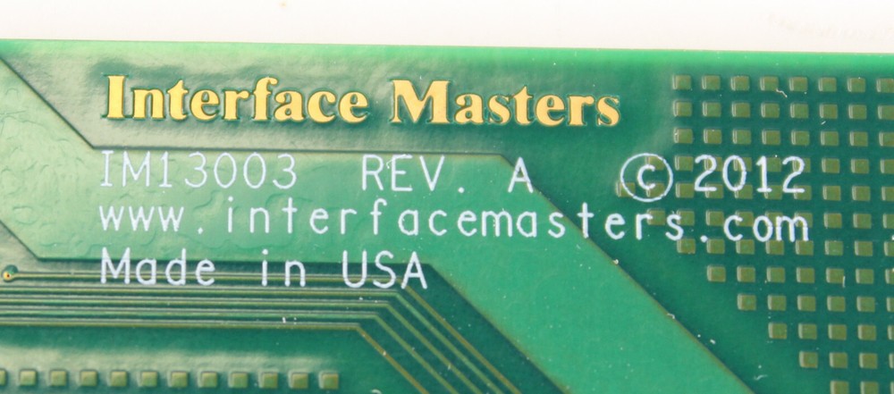 Interface Masters IM13003 Power Module Adapter Backplane with Board Connector