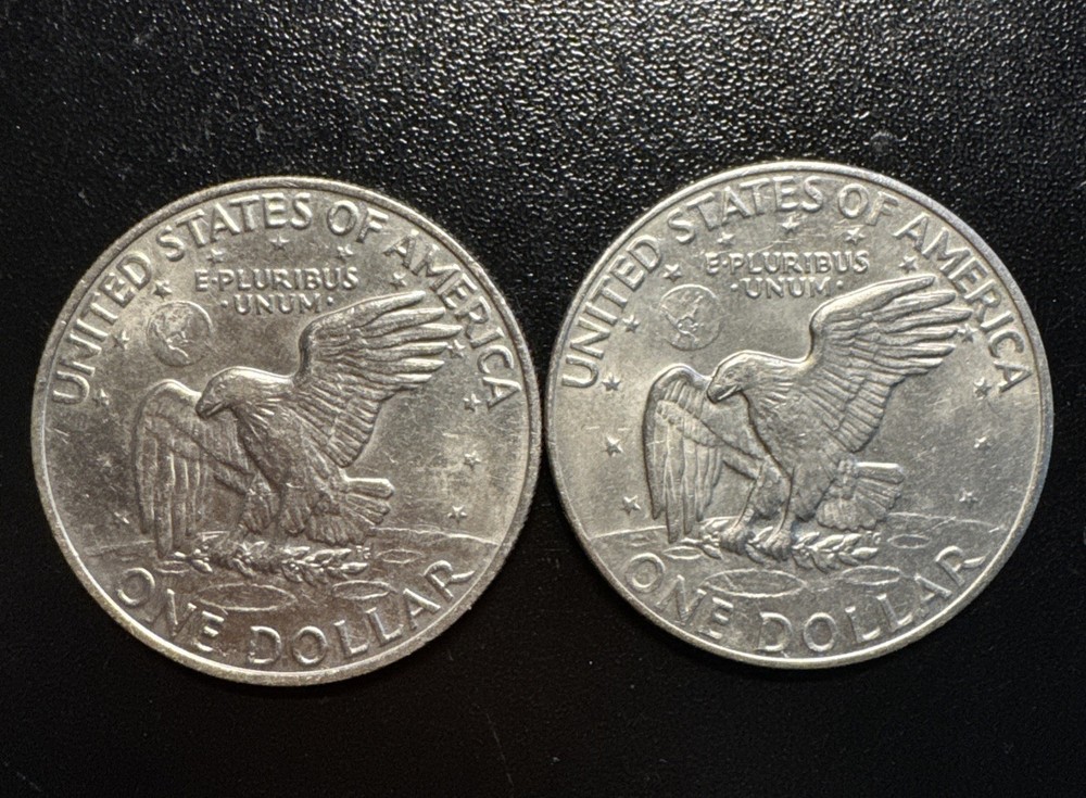 1971 & 1974 Eisenhower Dollar No Mint Mark Lot