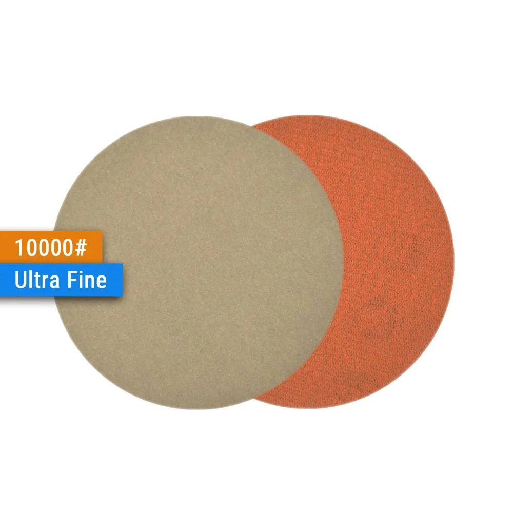 30PCS 3 Inch(75mm) Silicon Carbide Hook&Loop Flocking Waterproof Sanding Discs f