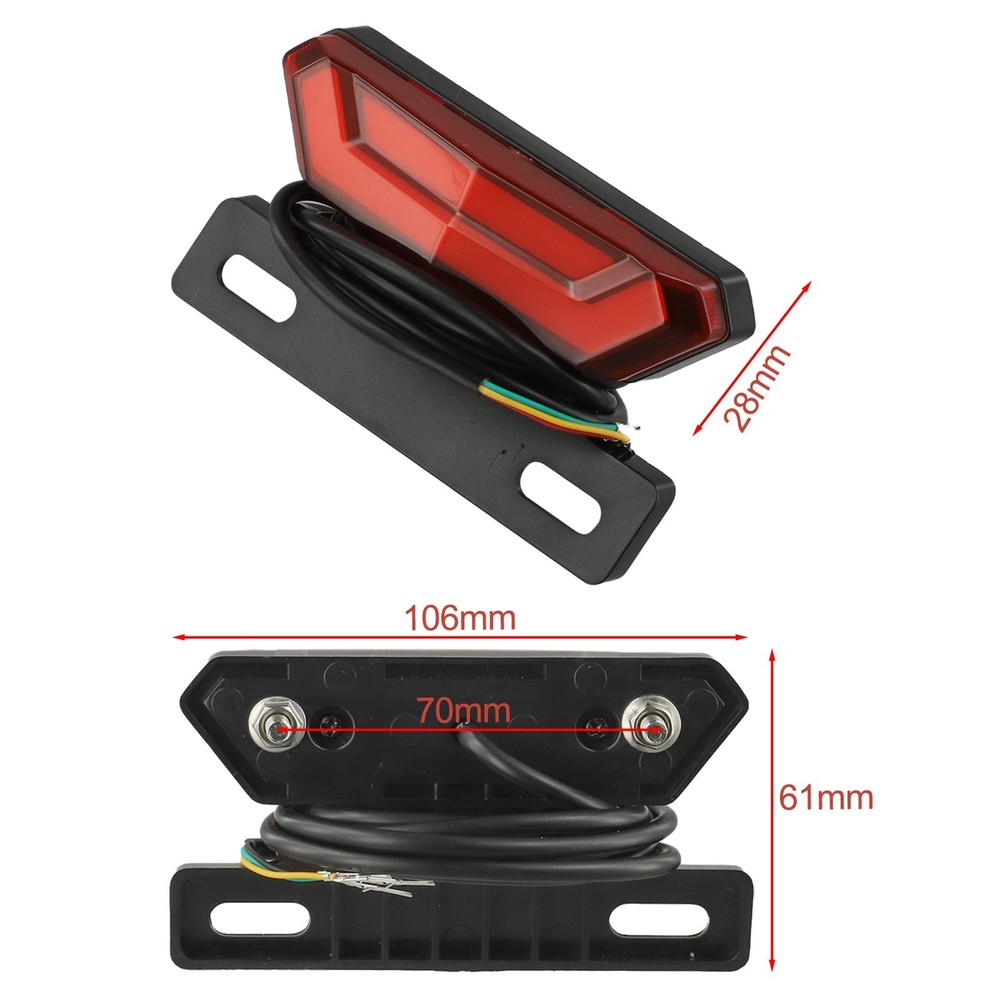 Efficiently Designed Ebike Tail Light for Enhanced For Night Visibility