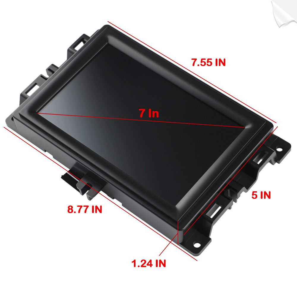 7" LCD Touch Screen Display w/ Frame Radio Navigation For 2017-2020 Jeep Compass
