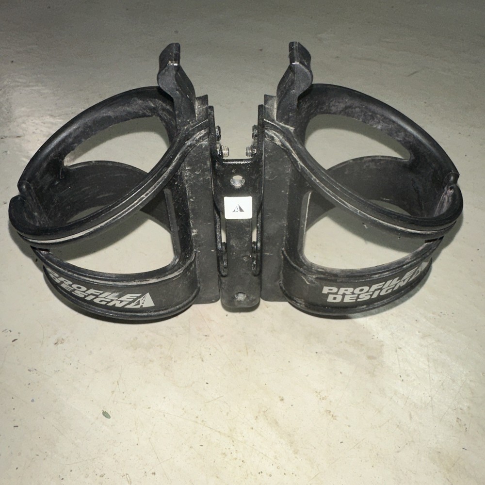 Profile Design RML System Rear Bottle Mount 2 Cages Black Behind Saddle Tri