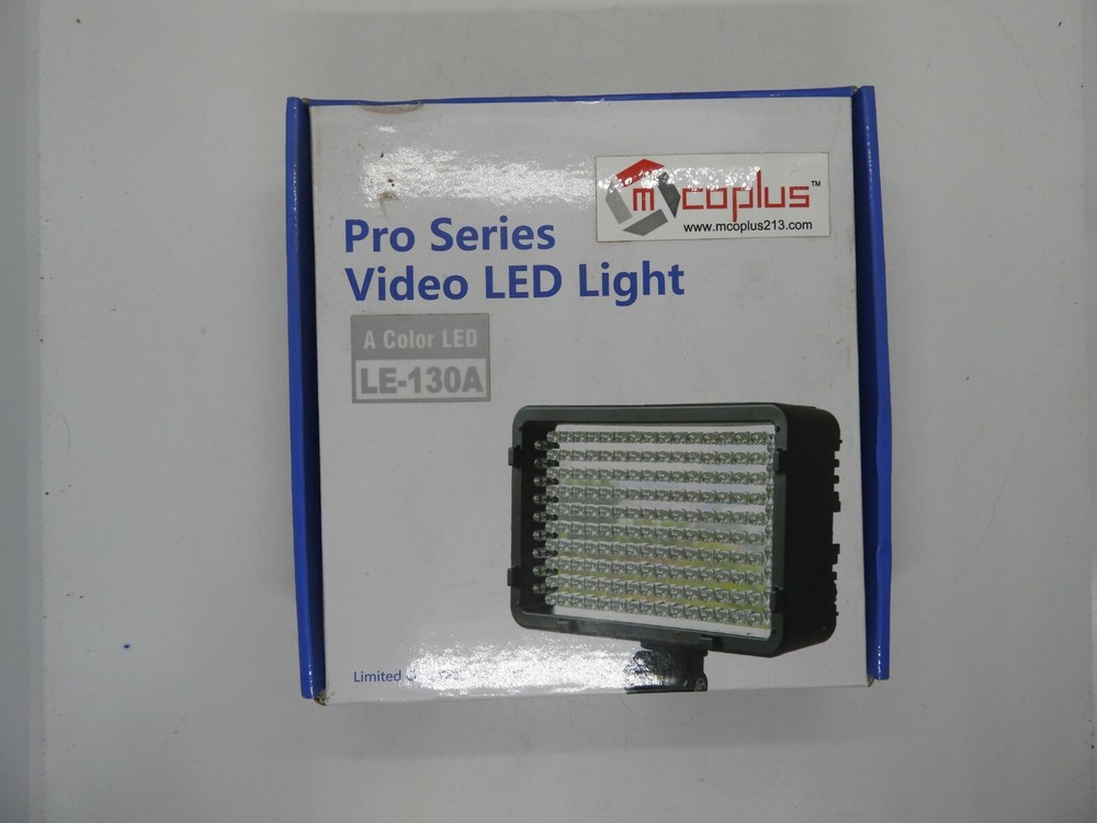 MCOPLUS LE-130A PRO SERIES VIDEO LED LIGHT #