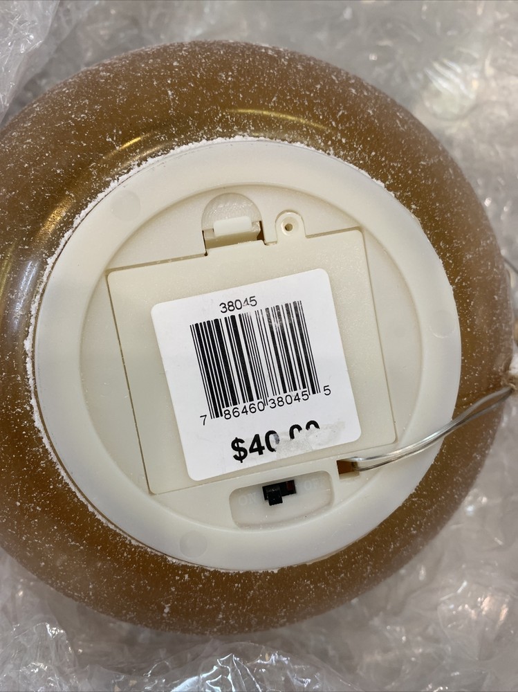 Home Essentials Harvest Large Leaf LED Globe in Rust/Copper