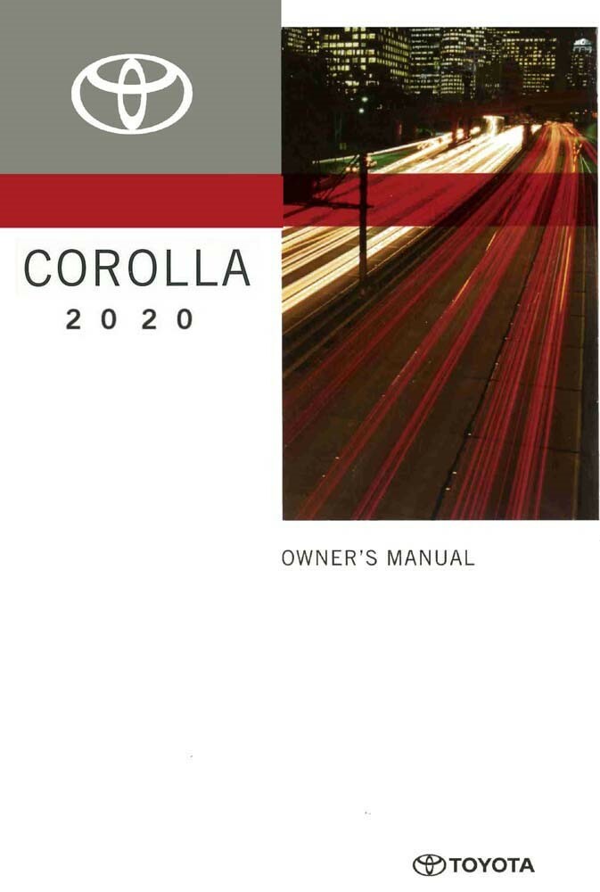 2020 Toyota COROLLA Owner's Manual
