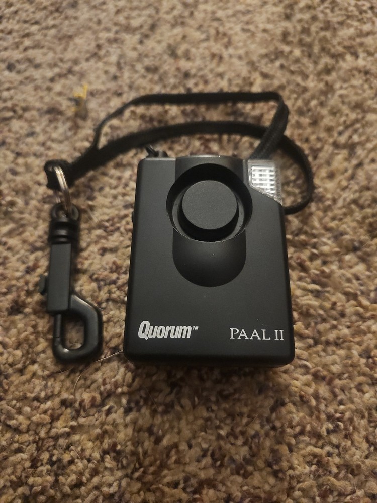 Quorum PAAL 2 Personal Security Alarm Clip & Pull Pin Black Works