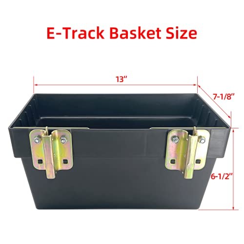 Heavy Duty E-Track Basket for E-Track Systems, Trailer E Track 2 Pack