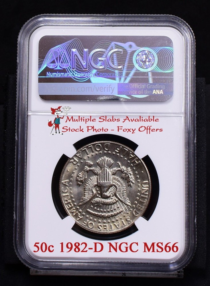 1982-D Kennedy Half Dollar - NGC MS66 (Bulk)