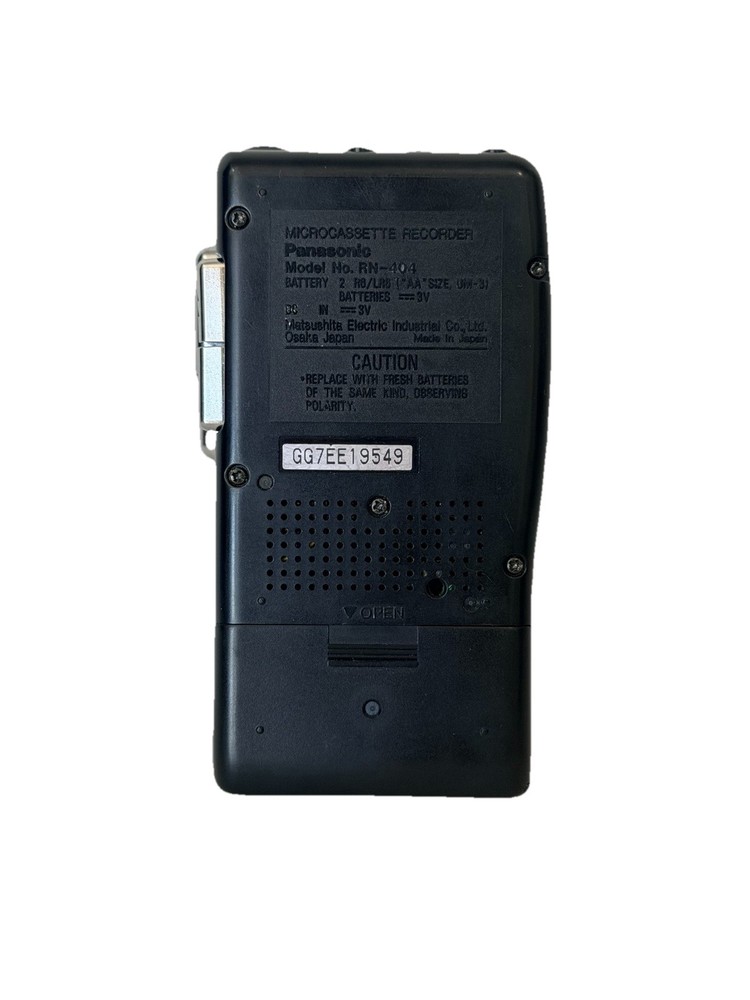 Panasonic RN-404 Handheld Cassette Voice Recorder Tested & Working