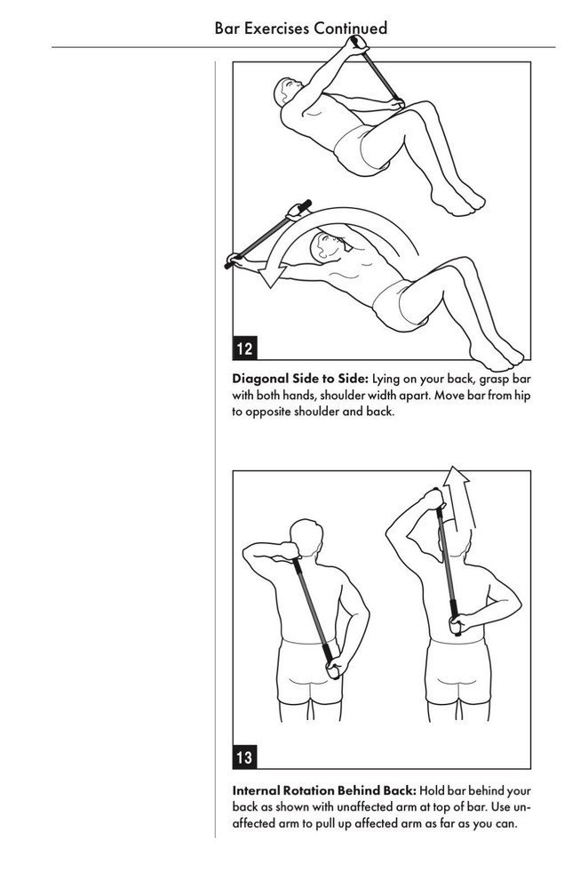 Shoulder Exercise Bar - 3-piece Collapsible System