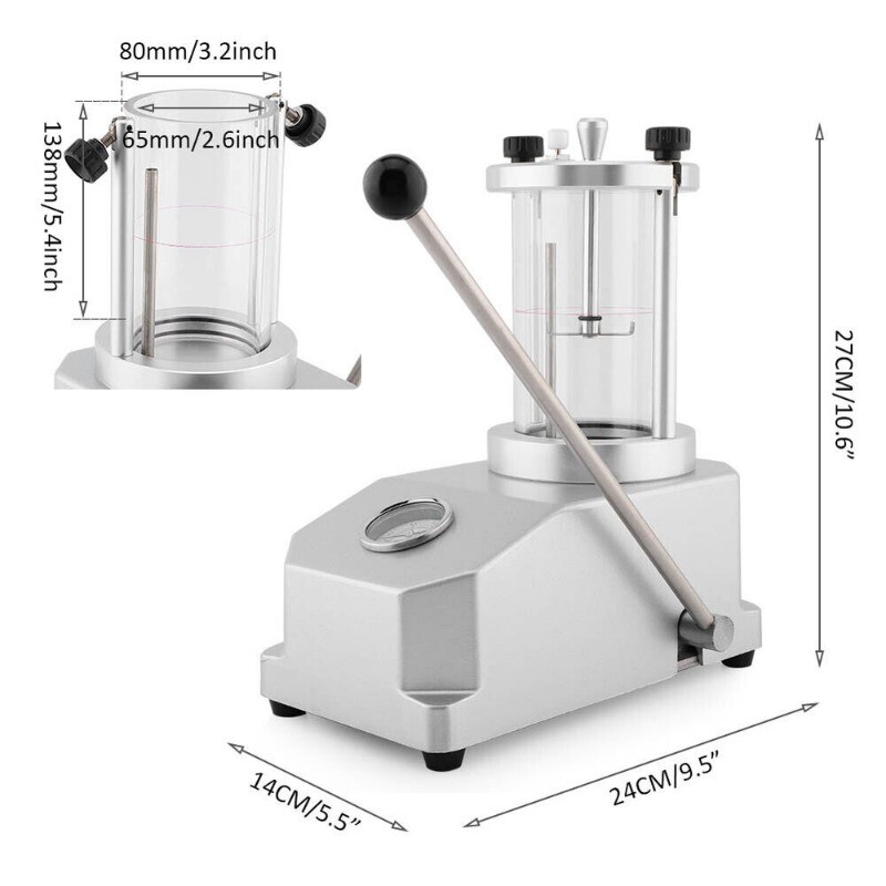 6 Watch Case Waterproof Pressure Tester Water Resistant Testing Machine COOL