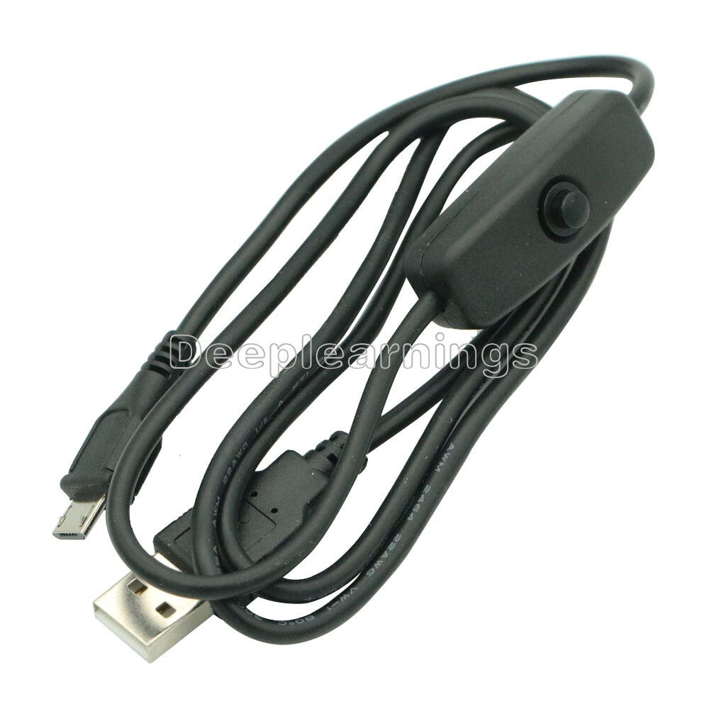 Micro USB Power Supply Charging Cable With ON/OFF Switch For Raspberry Pi