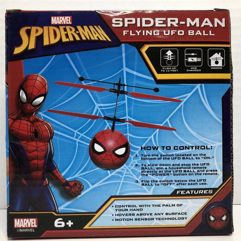 Spider-Man Motion Sensing Flying UFO Ball Marvel