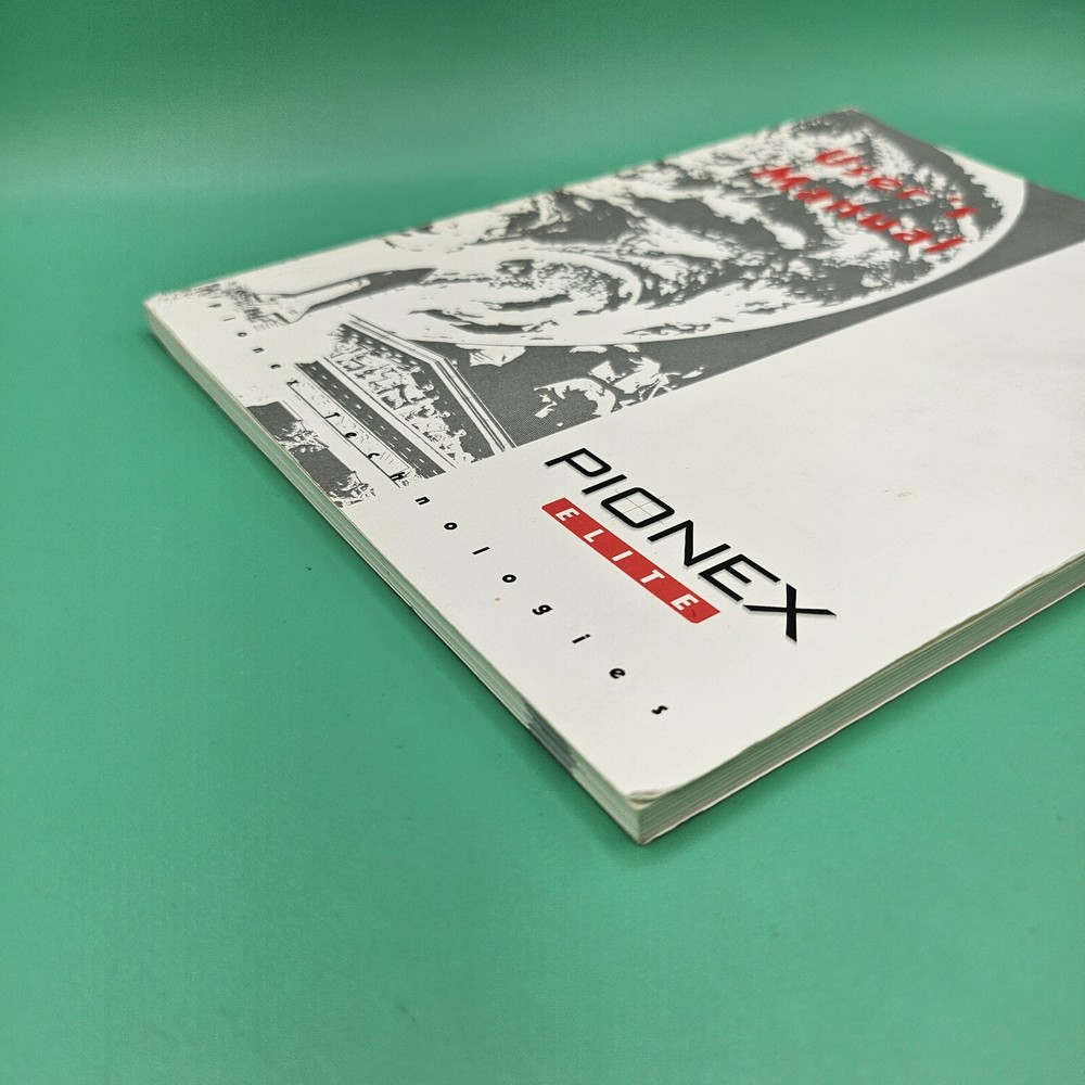 Pionex Technologies PIONEX ELITE User's Manual Book Good Computer PC Guide VTG