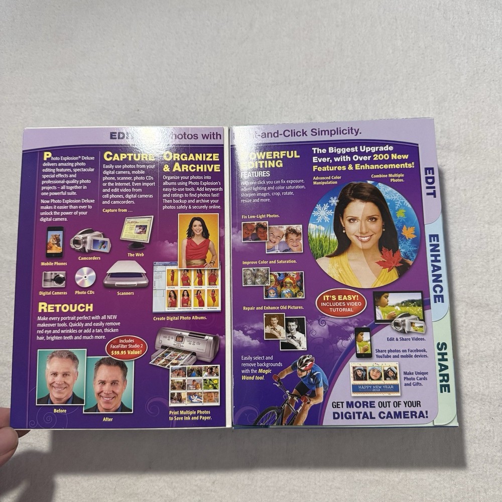 Photo Explosion Deluxe Version 5 Digital Editing Software Box NEW NIB