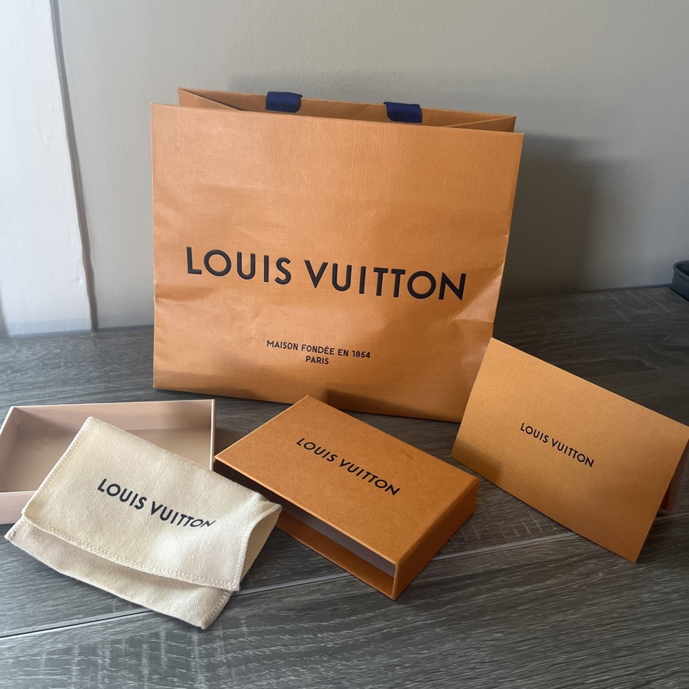 Louis Vuitton Empty Gift Box 4x6 with dust bag +Empty Bag 10x8 ,receipt envelope