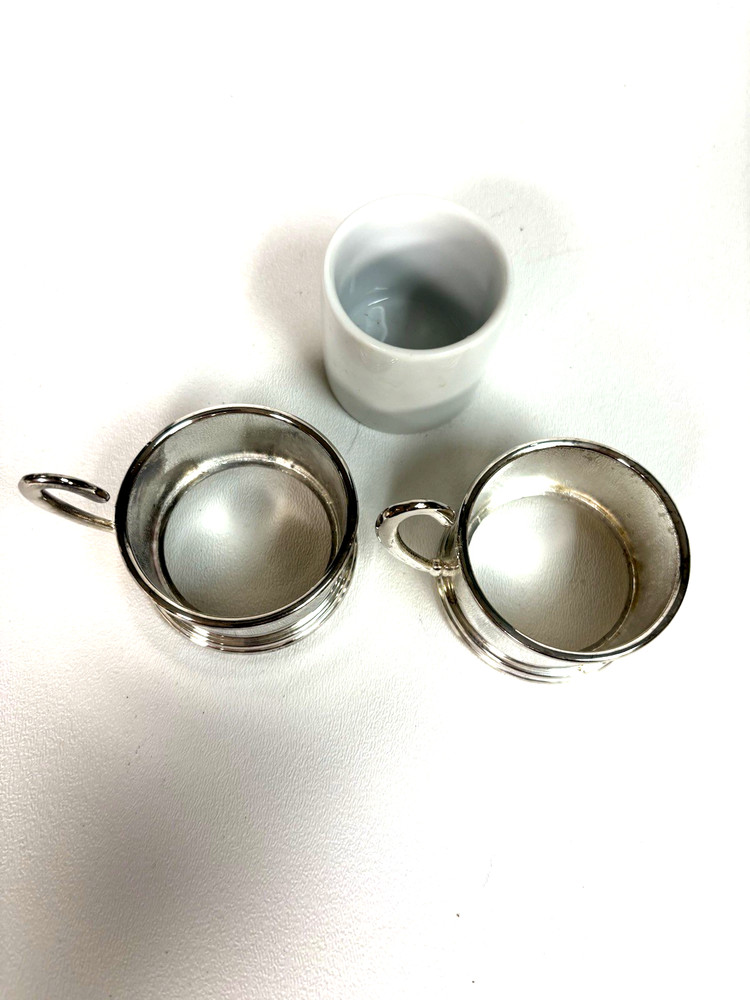 Vintage Silver Plated Demitasse Cup Holders, Only One Cup