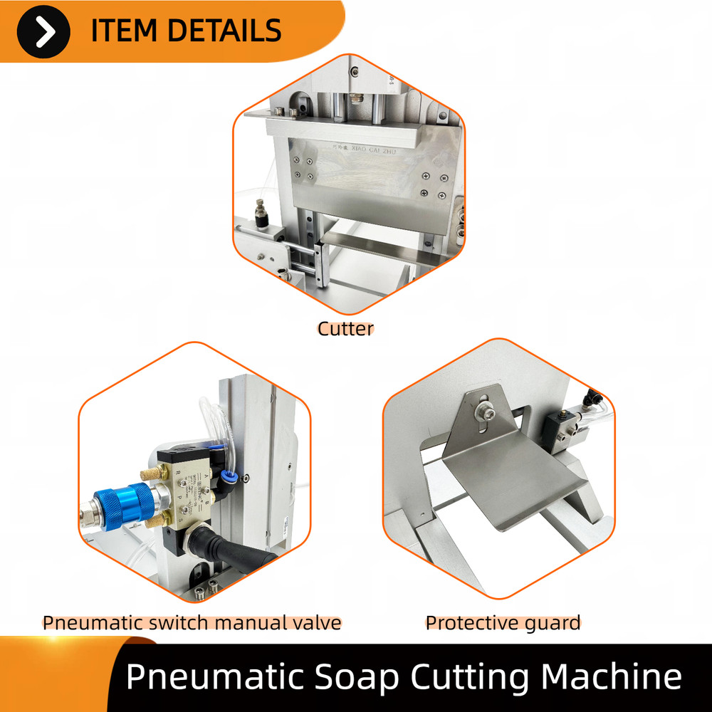 Pneumatic Soap Cutter Benchtop Semi-Automatic Batch Soap Cutting Machine