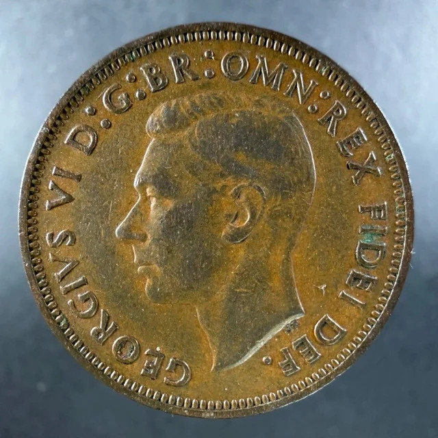 1950 Great Britain Half Penny George VI Bold Design