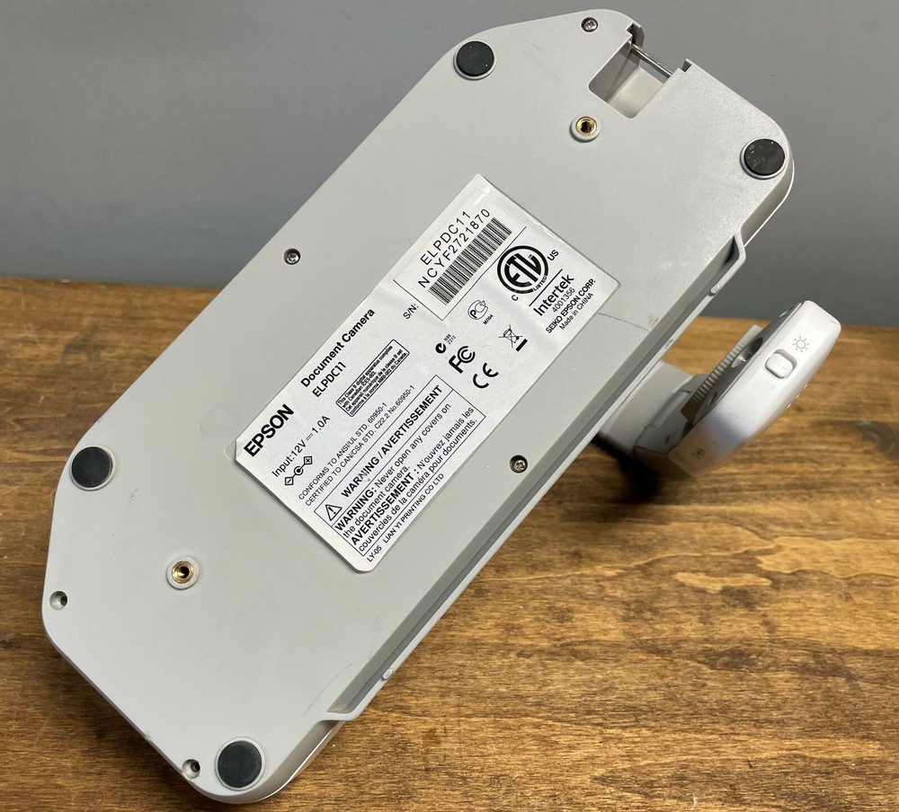 EPSON ELPDC11 Presenter Document Camera VGA Out