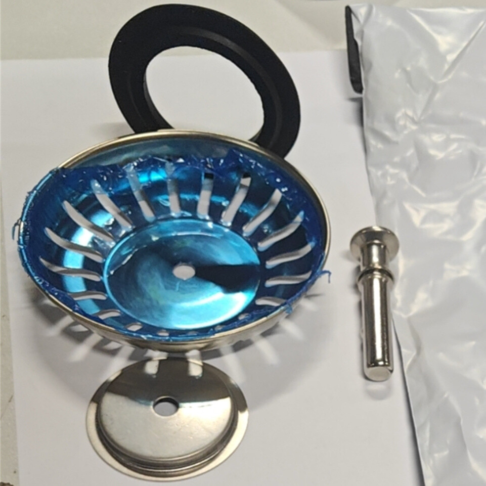Premium Kitchen Sink Strainer Replacement Waste Plug Basin Drain Filter Steel