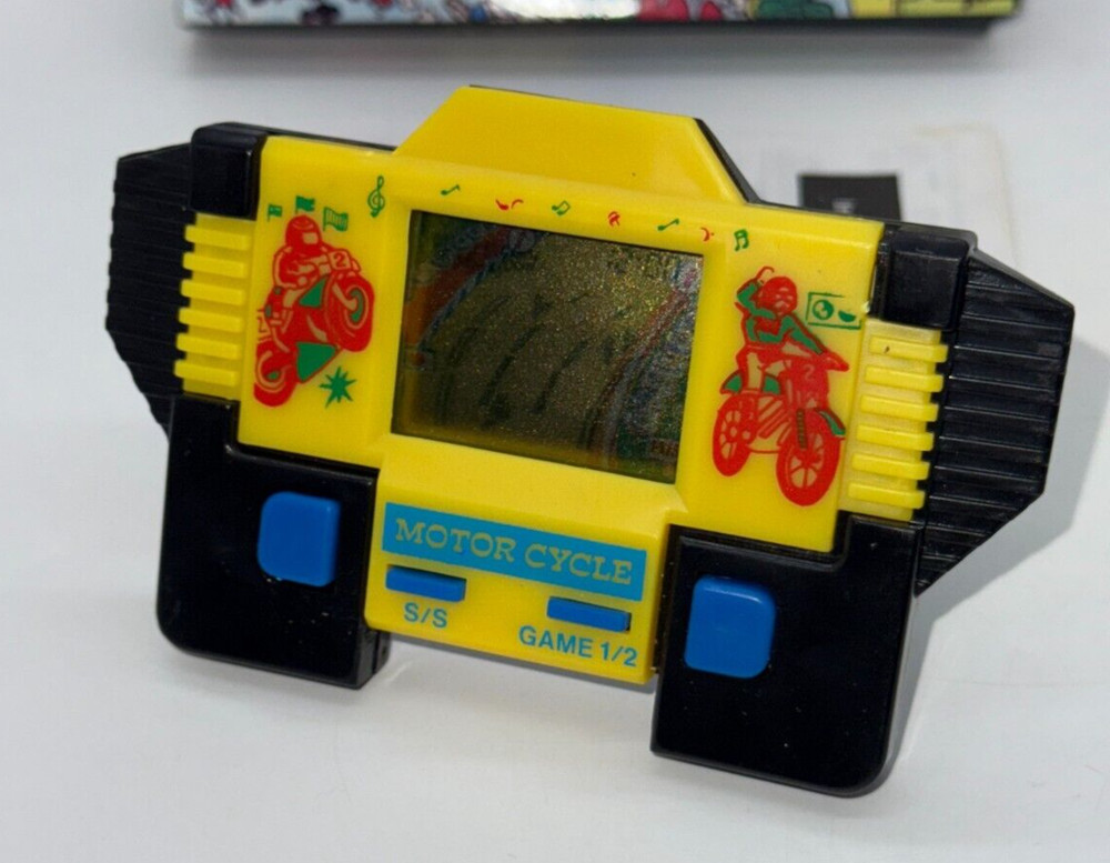 MOTORCYCLE - LCD Game & Watch Portable Console - 1990's - DEADSTOCK - BOXED