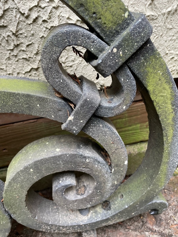 Wrought Iron Corbels Pair Oversize