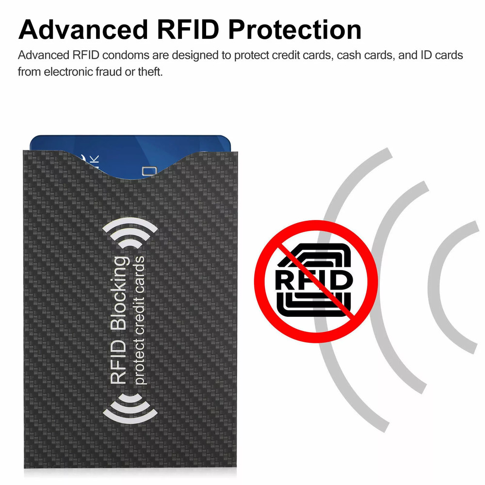 10× RFID Blocking Sleeves Credit Card Protector Holders Theft Protection Secure