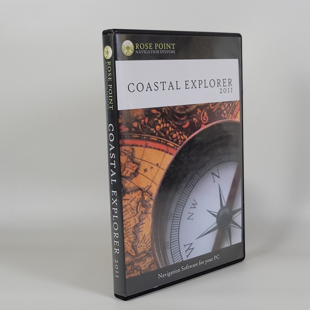 Rose Point Navigation Systems Coastal Explorer 2011 PC/DVD Nav Software NO KEY