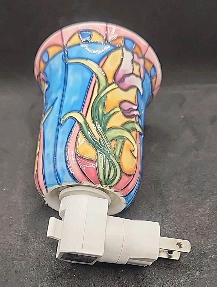 Roman Blue Iris Night Light Porcelain