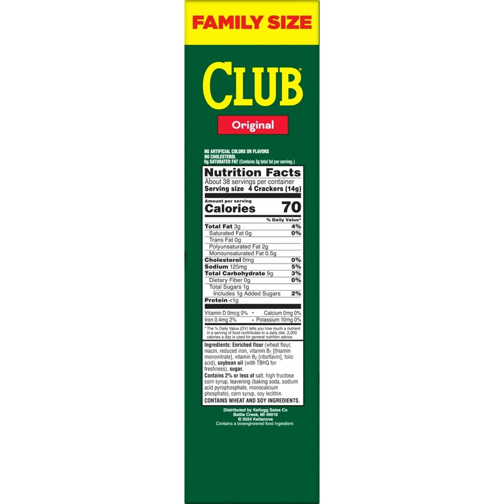 Club Snack Stacks Original Crackers, Lunch Snacks, 9 Count
