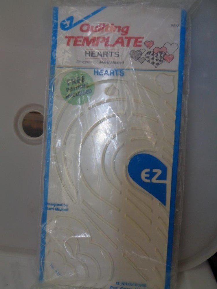 EZ Quilting Template HEARTS Quilt Making Guide
