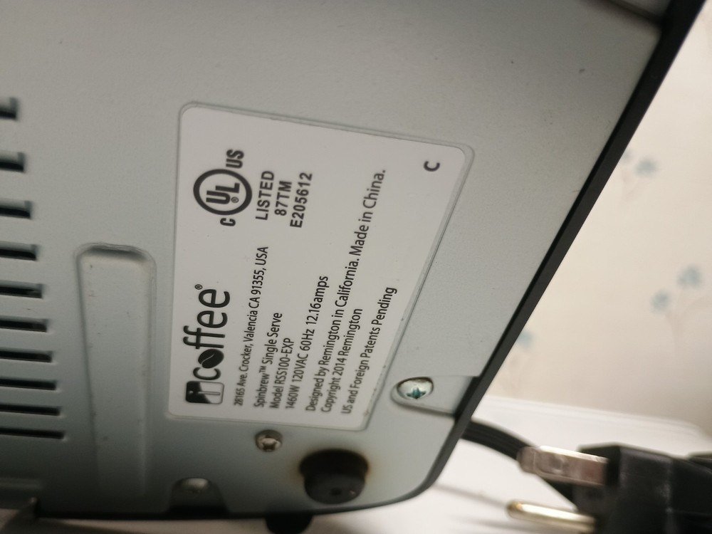 Icoffee rss100-exp single cup k-cup spin brew