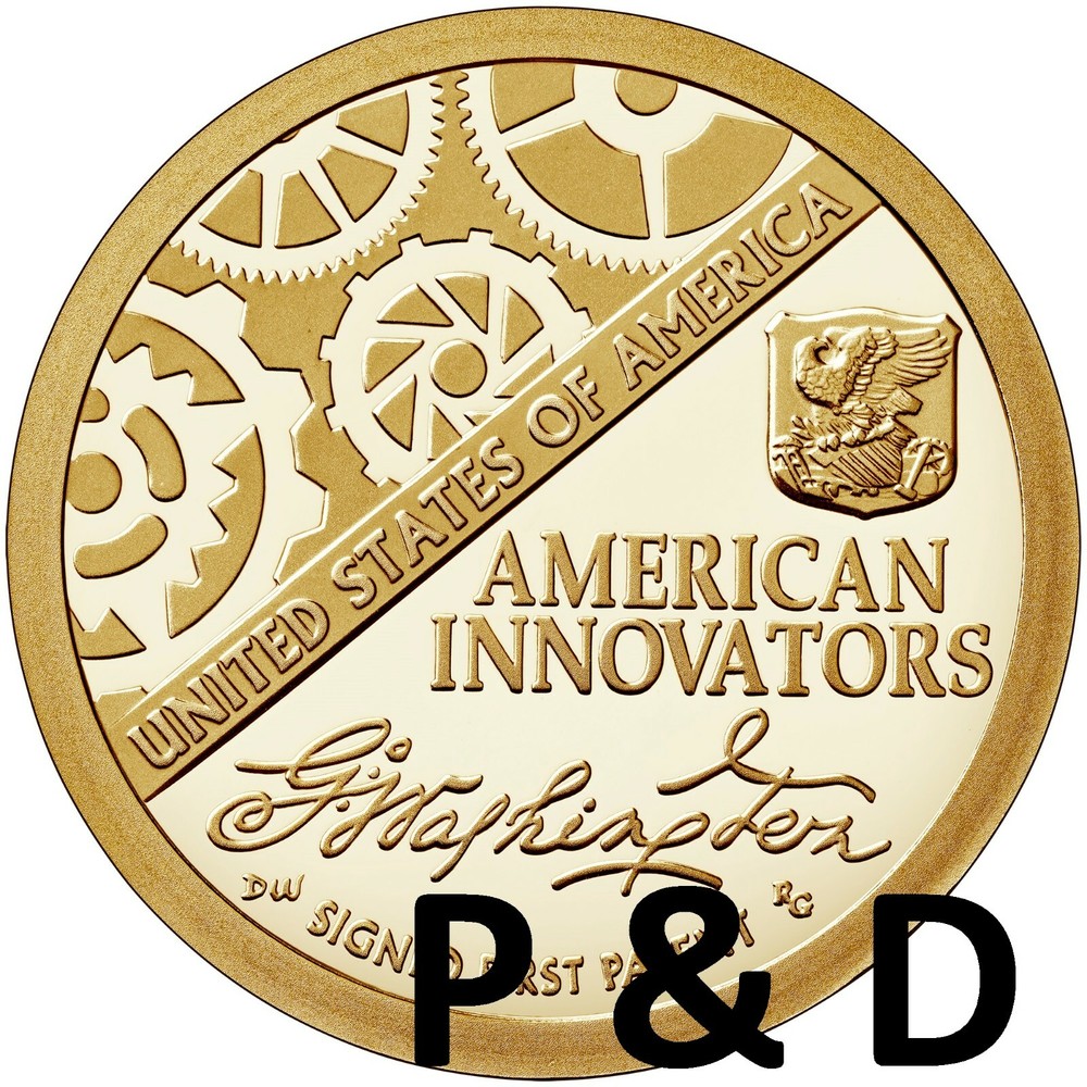 2 American Innovation $1 Introductory Coins Denver & Philly Mints 2018