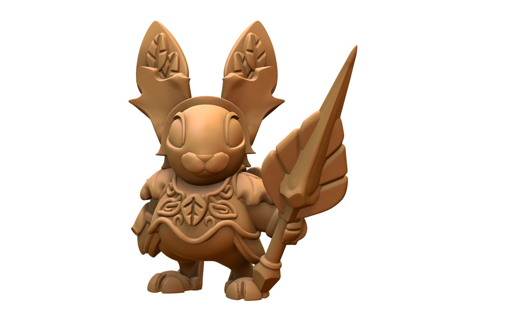 Capsule Chibi - Bunny Knight (No Helmet)