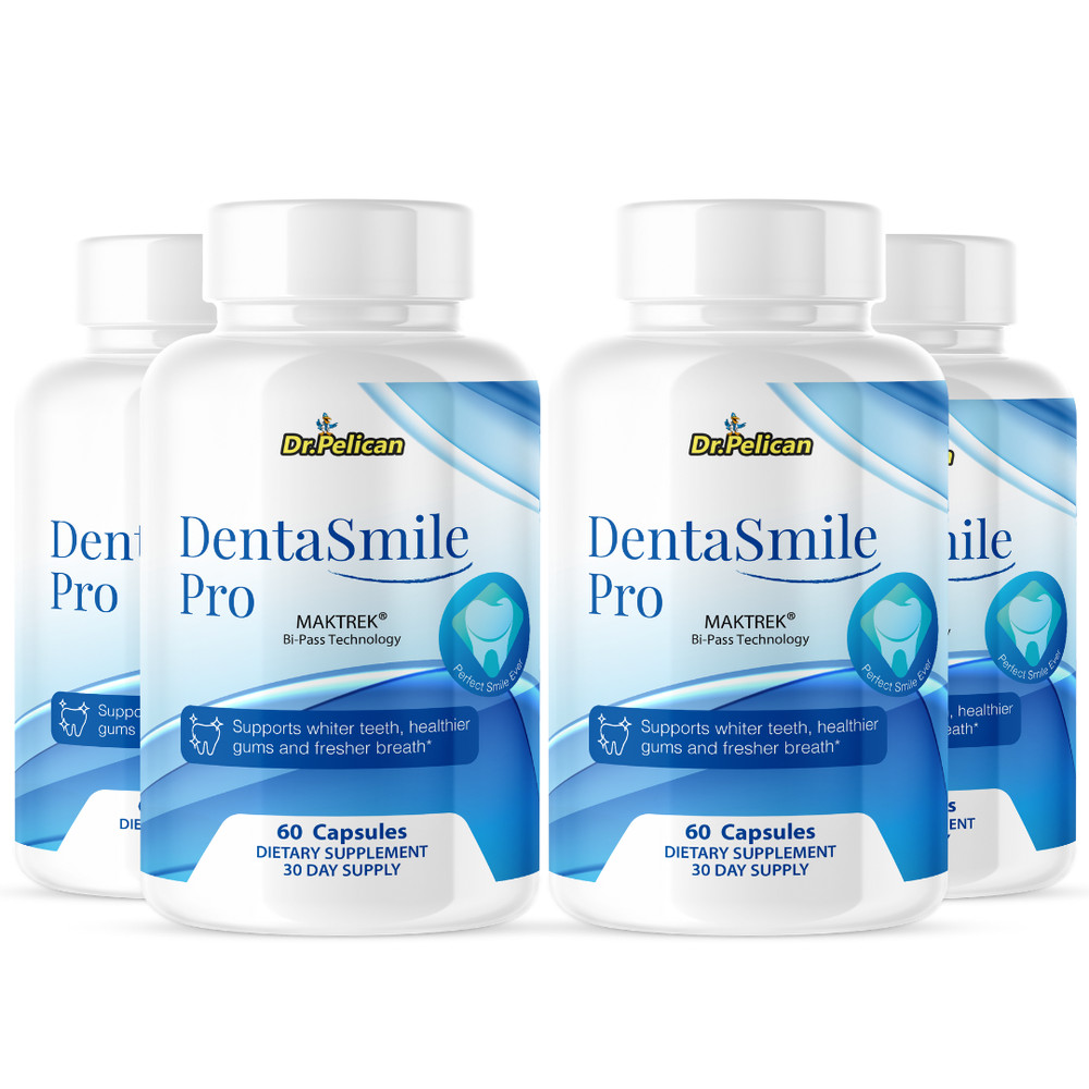 DentaSmile Pro- Oral Support- 4 Bottles- 240 Capsules