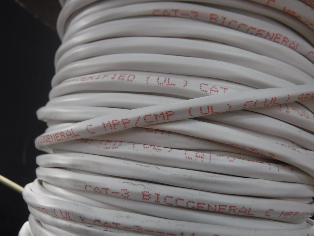 Cat-3 BICCGENERAL C MPP/CMP (UL) C(UL) 4PR 24AWG PLENUM White Cable