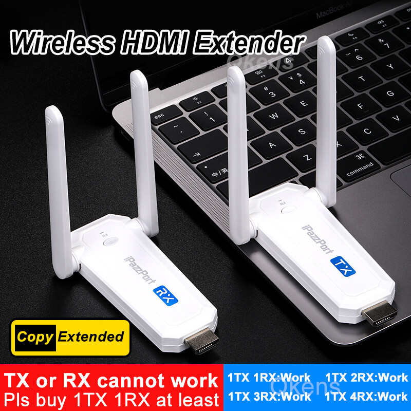 Wireless HDMI Extender PC To TV Share Display Adapter Video Transmitter Receiver