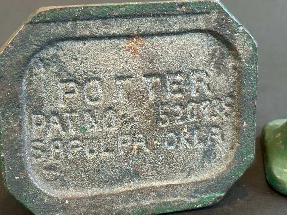Early 1900s Cast Iron C.E. Potter Walnut Cracker
