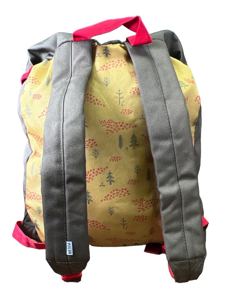 Poler Canvas Drawstring Soft Backpack Camping Hicking Large 18 X 15”