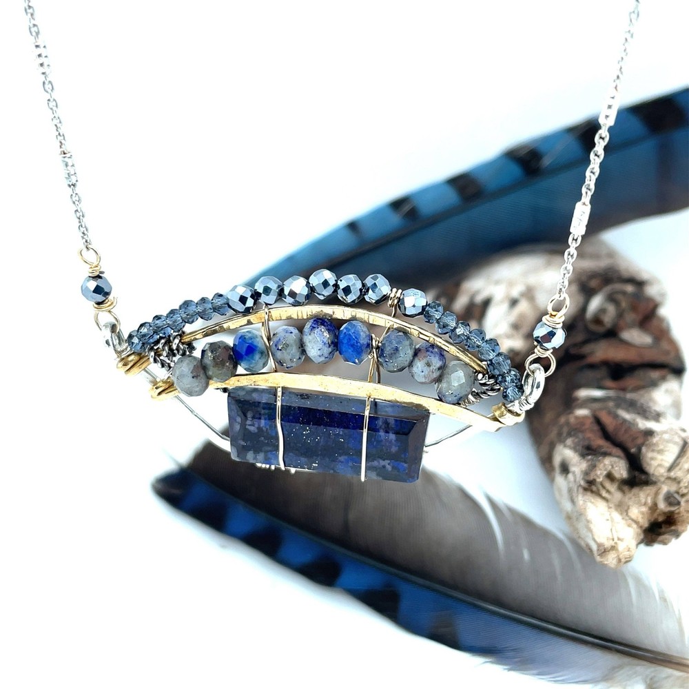 Blue Jay Necklace