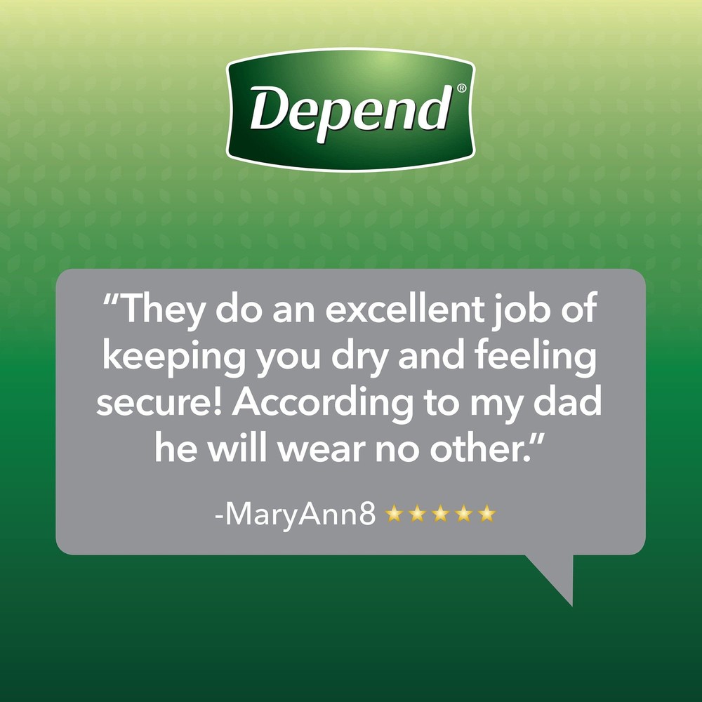 Depend Disposable Underwear Male X-Large 52 Ct