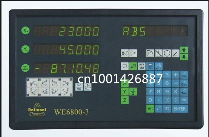 WE6800- 3 axis digital display console with optical linear scale free shipping