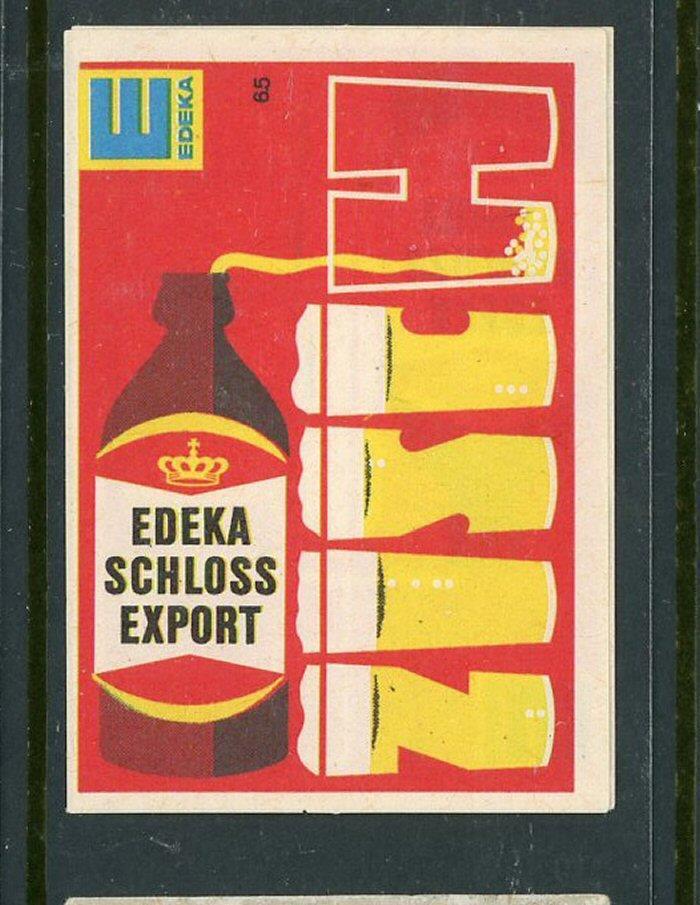 Edeka Castle Export German Match Box Label