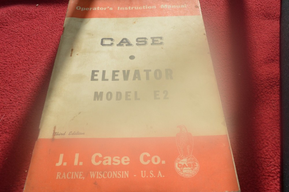 Case Tractor E2 Elevator Operator's Manual AMIL15