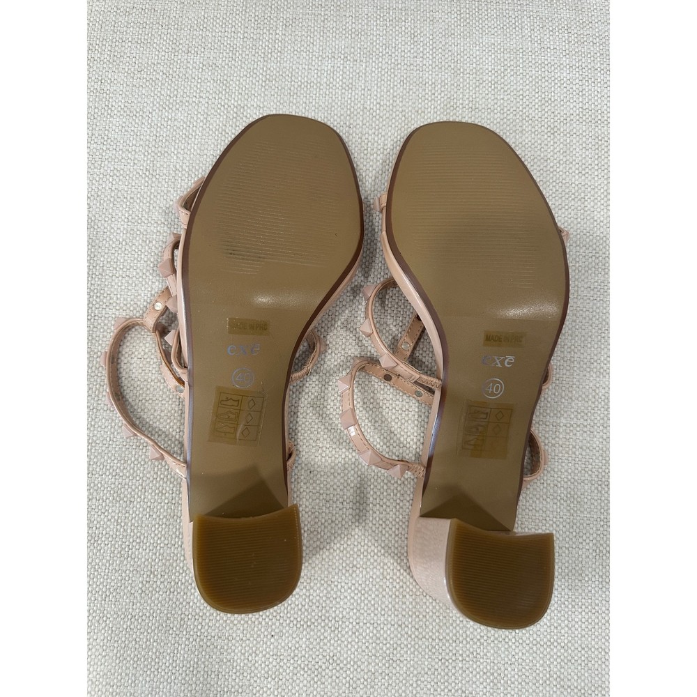 Rose Nude Sandal Heels